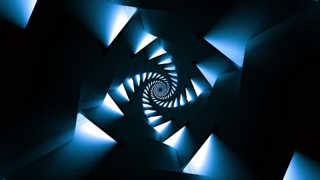 abstract blue spiral geometric pattern