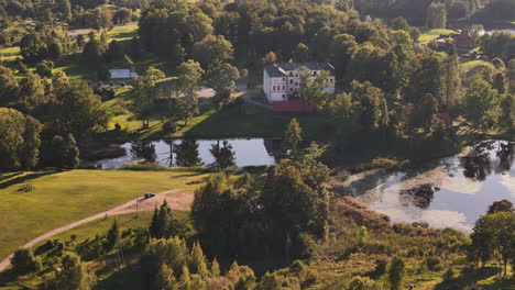 nitaure, a quiet countryside village in latvia.