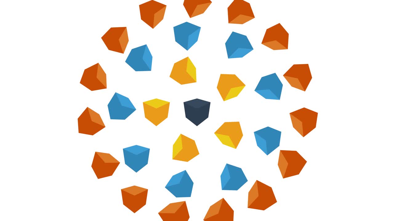 patrón geométrico abstracto de cubos