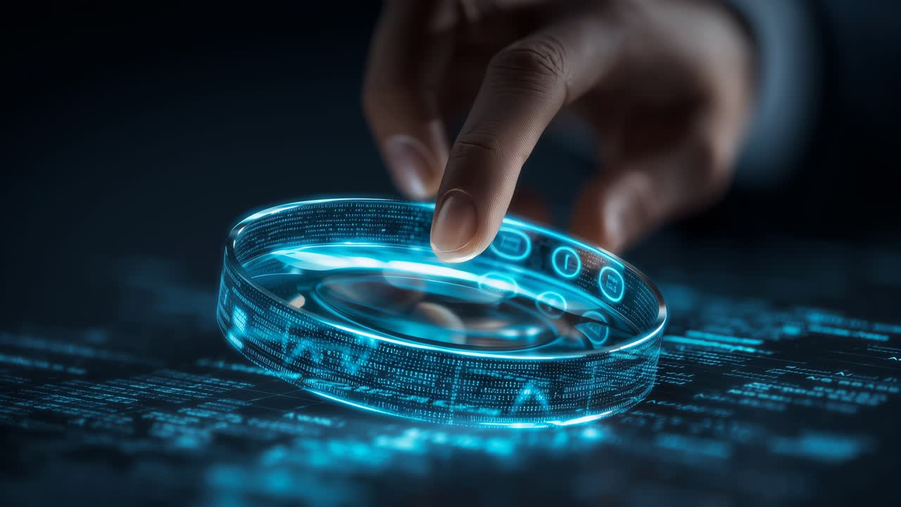 Futuristic Touchscreen With Holographic Interface