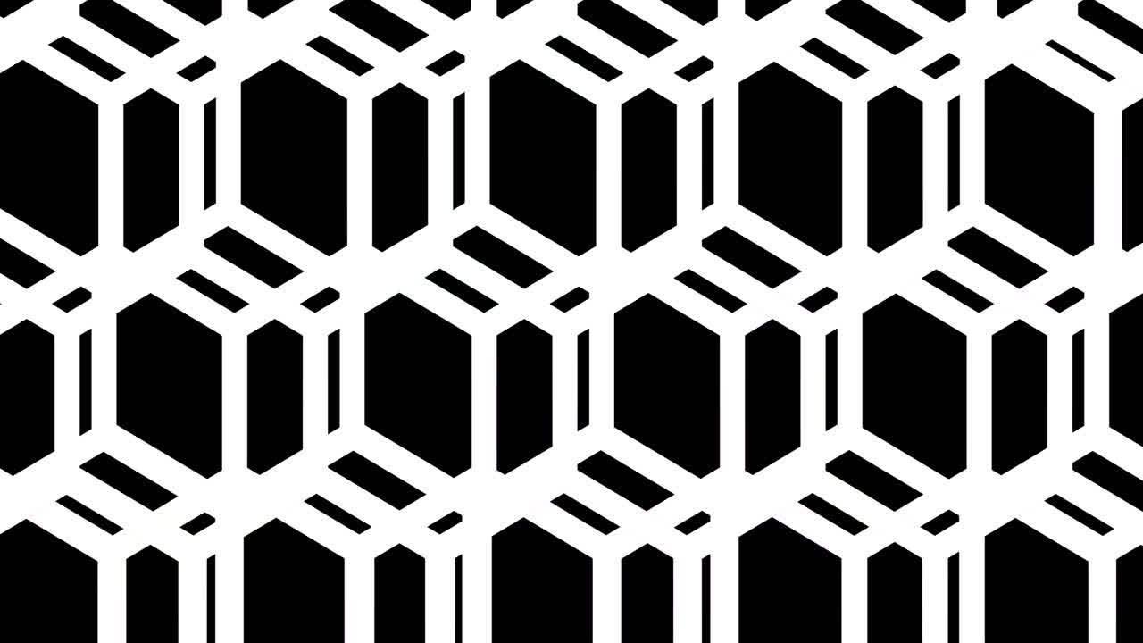 Abstract futuristic hexagons surface pattern, honeycomb with offset effect.