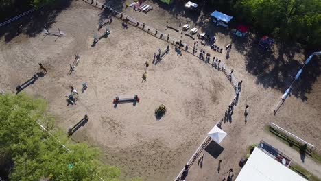 parallax shot of gated horse area