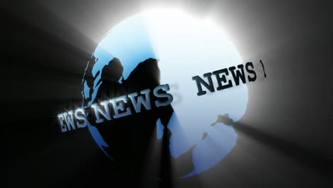 news broadcast globe seamless