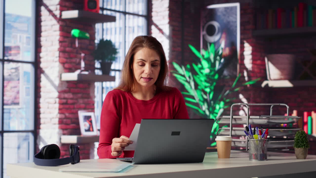 Woman working in an office