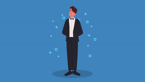 man in formal wear