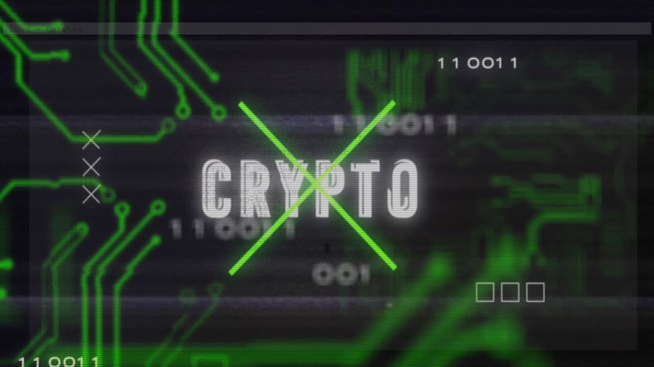 암호 텍스트를 통해 데이터 처리의 애니메이션