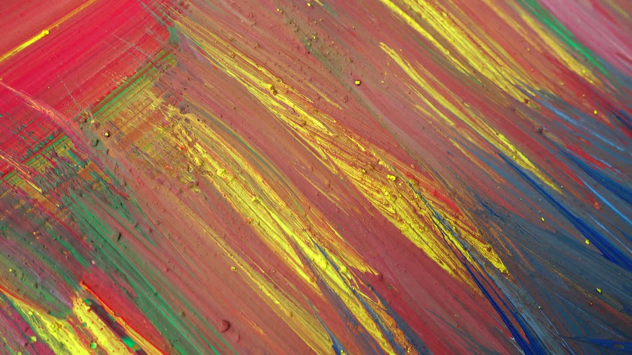 Abstrakte Zeichnung mit Gouache gemalt
