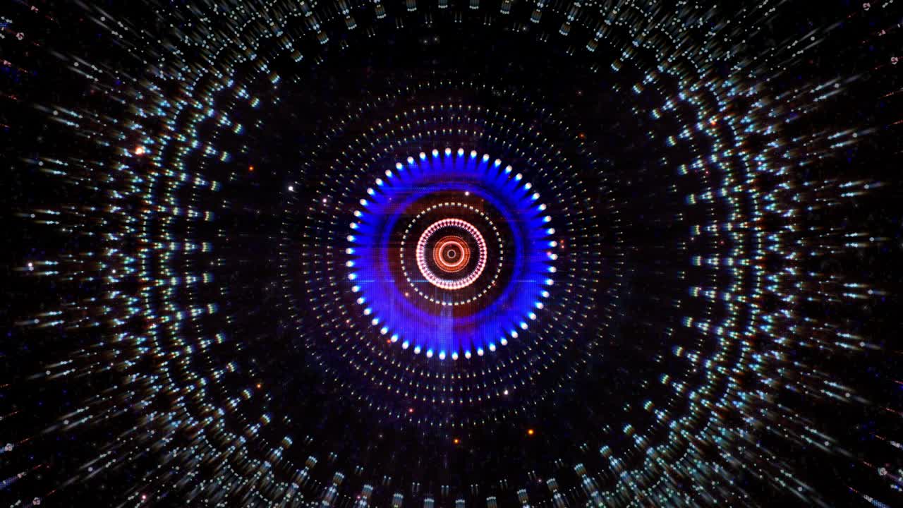 Abstrakt fargerik mandala VJ-loop bakgrunn.