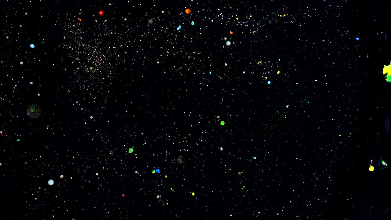 움직이는 색상, 액체 효과, 비누 거품