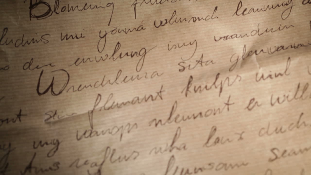 갈색 빈티지 종이 배경에 추상적인 문구