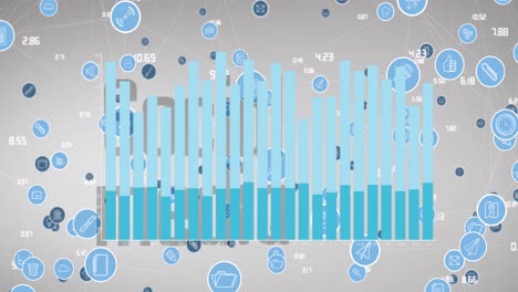 Animation-Der-Datenverarbeitung-über-Ein-Netzwerk-Von-Verbindungen