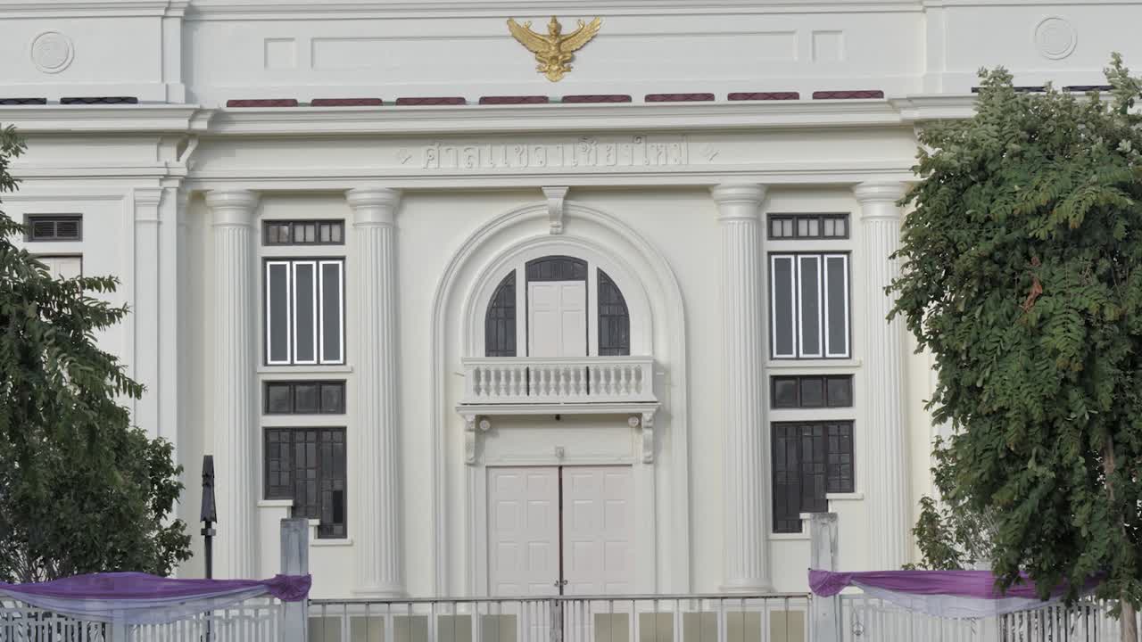 Impressive White Government Building in Thailand