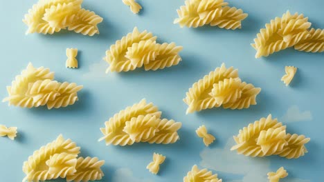 assorted fusilli pasta