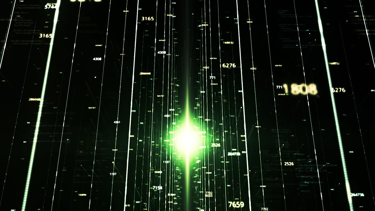 абстрактный туннель потока цифровых данных