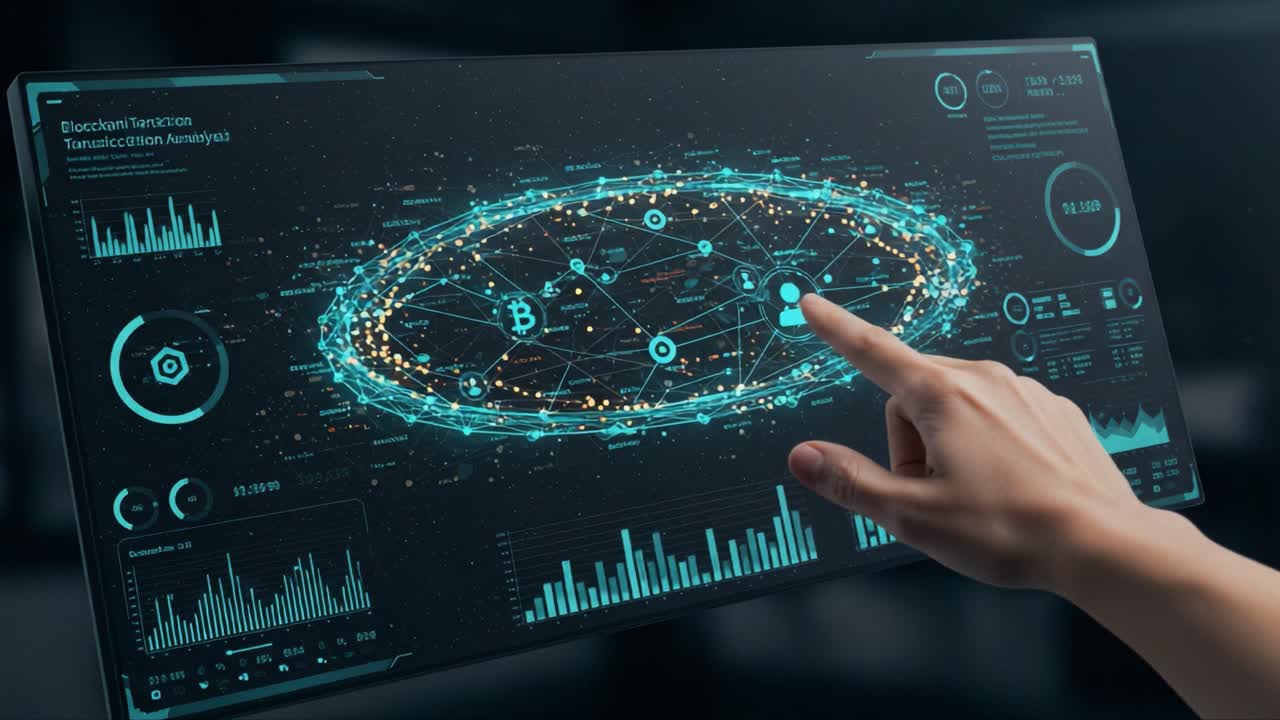 Exploring the Future of Blockchain Technology: A Digital Interface Demonstrating Cryptocurrency Transactions and Analytics in Real-Time