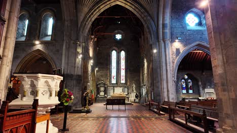 kilkenny city ireland interior of st canices cathedral popular with tourists historic place of worship for centuries