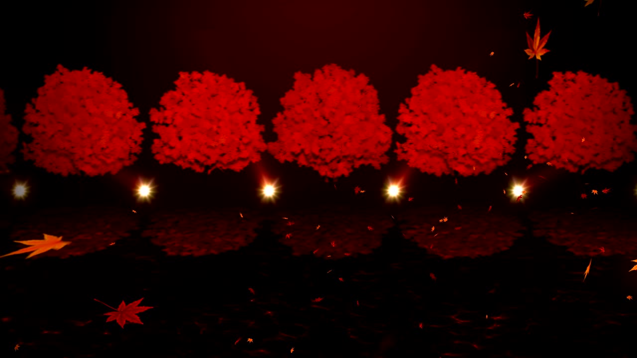 가을의 아름다운 풍경, 호수 근처의 가을의 숲, 은 잎, 루프