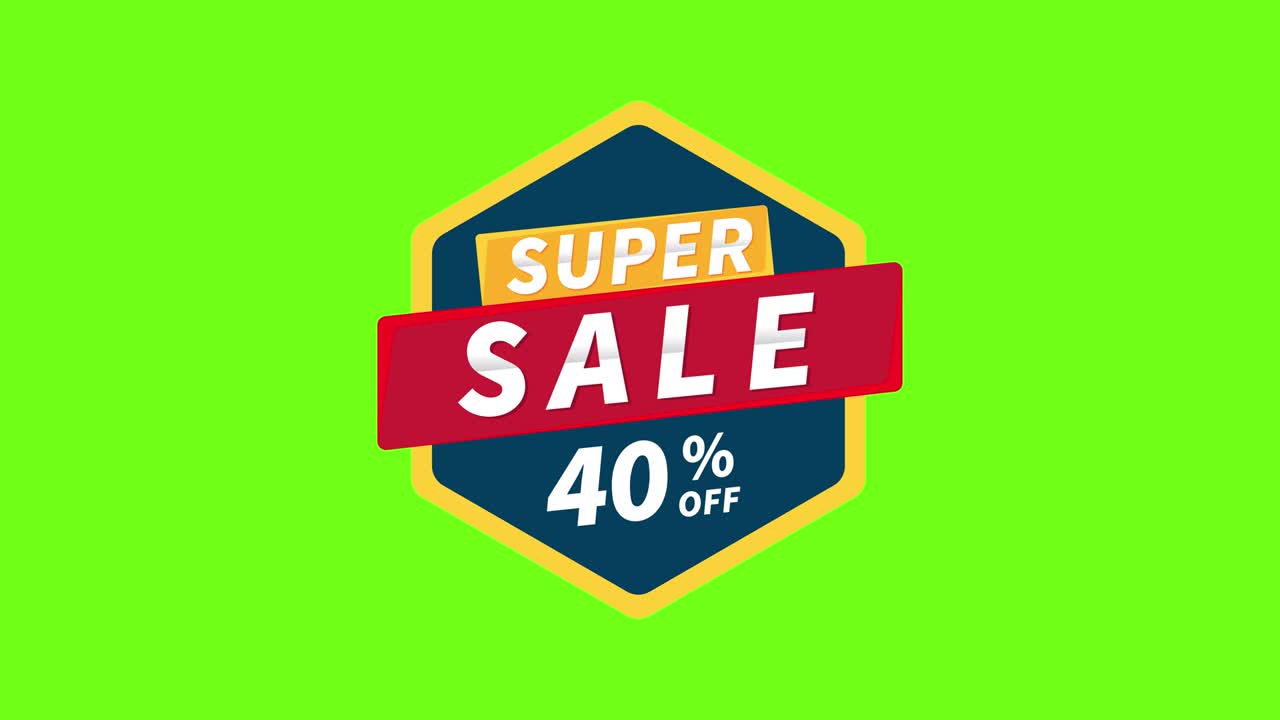 Banner Super Saldi 40% di sconto