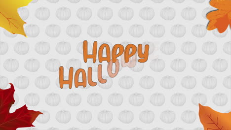 Happy-Halloween-with-pumpkins-and-autumn-leafs-pattern