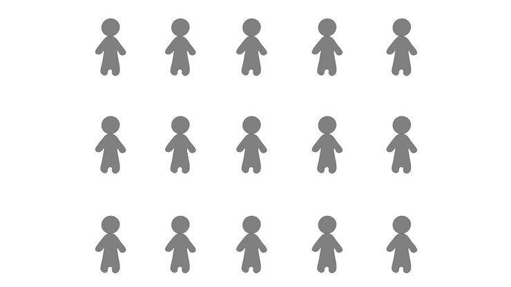 Social distancing, keep social distance during pandemic. 4k motion video animation - prevention of coronavirus.