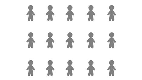 social distancing, keep social distance during pandemic. 4k motion video animation - prevention of coronavirus.