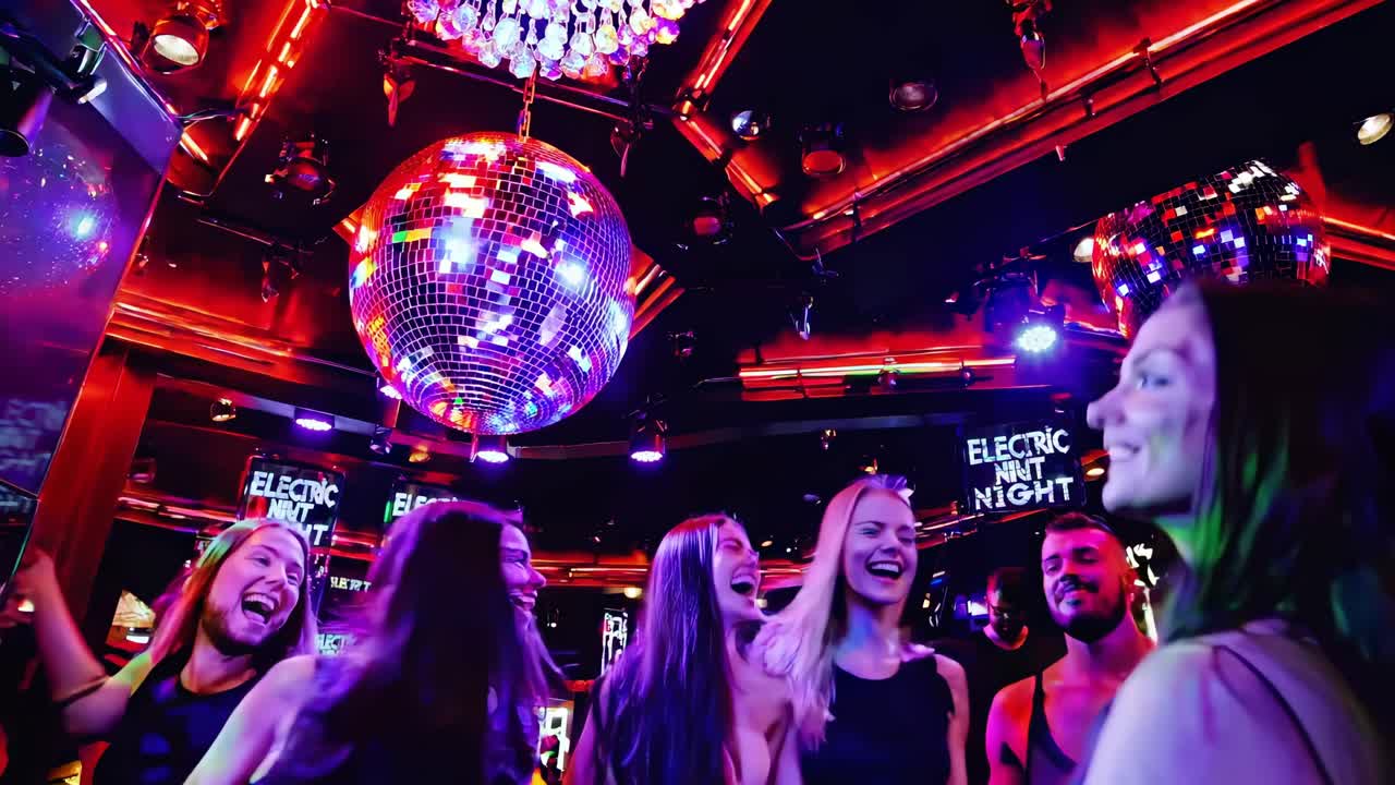 fiesta de club nocturno eléctrico
