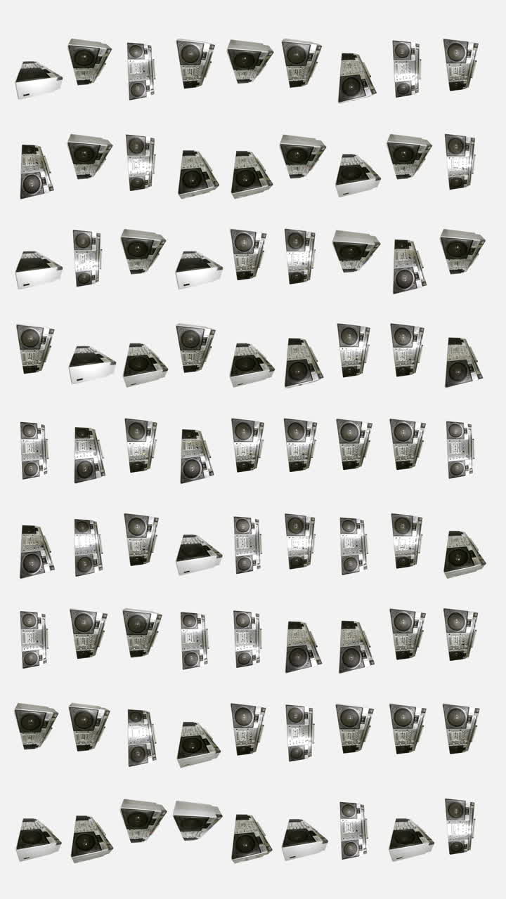 retro ghetto blasters en vertical