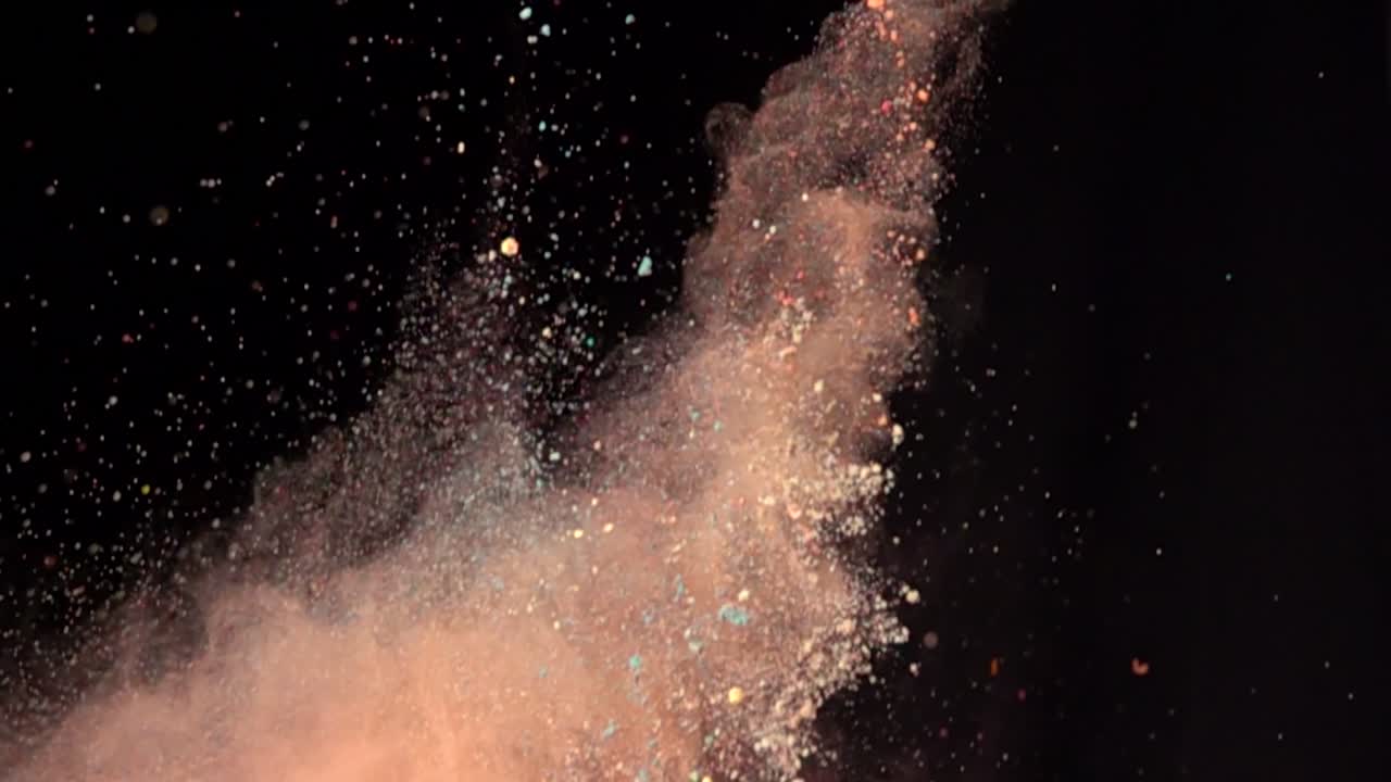 다채로운 파우더 폭발