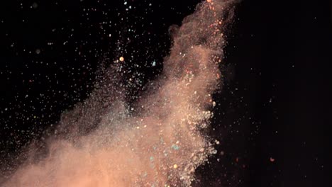 colorful powder explosion