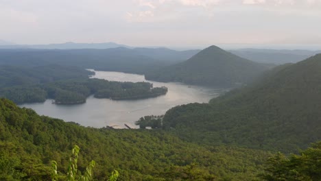 woman looking at mountain landscape in tennessee