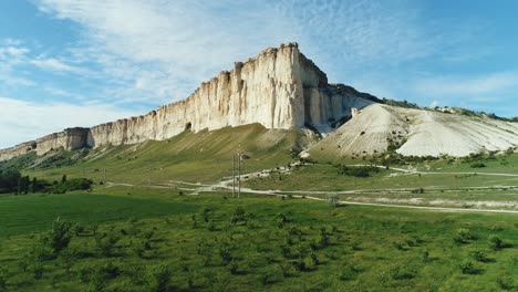 white mountain landscape