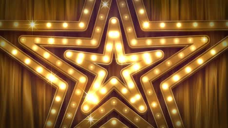 the theater sign.stars shape.[loop]