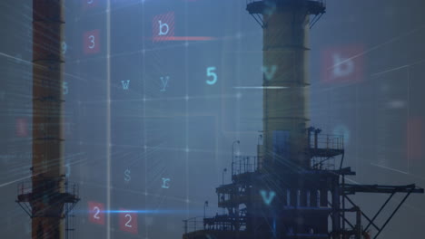 procesamiento de datos de seguridad cibernética contra el sitio industrial urbano