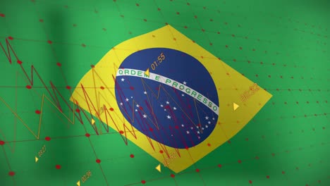 Animación-Del-Procesamiento-De-Datos-Sobre-La-Bandera-De-Brasil.