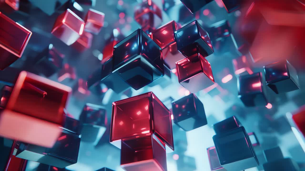 formas geométricas abstractas en movimiento