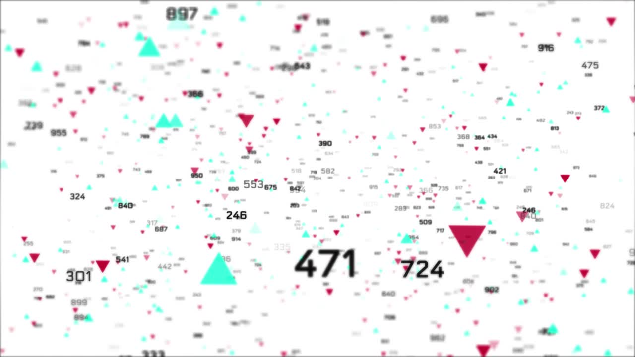 Stock market ticker trading and stock market graph with increasing profit loss financial trading