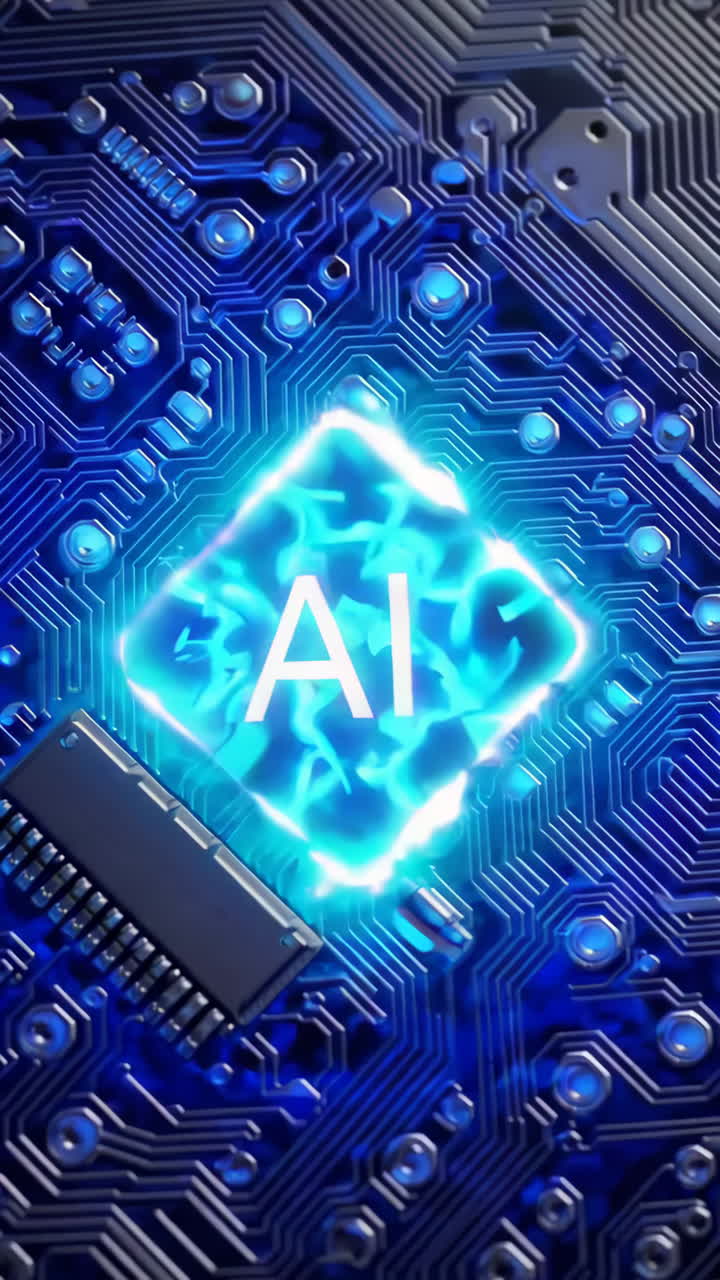 AI Chip on Circuit Board