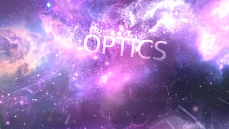 abstract visualization of optics and science