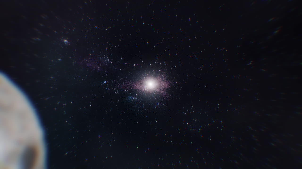 la cámara se aleja de la tierra y de europa