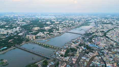 Ancient-City-of-Madurai-in-Tamil-Nadu,-India