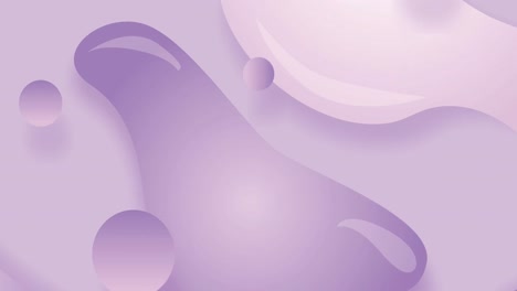 Animation-of-purple-shapes-on-purple-background