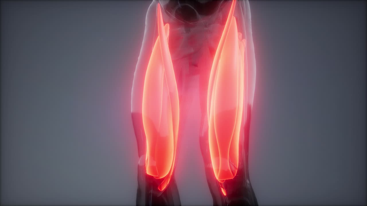 허 ⁇ 지 근육 - 눈에 보이는 근육 해부학 지도