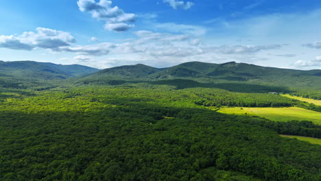 lush green landscape of european hills. expansive greenery spans the rolling hills under a clear blue sky showcasing nature's beauty in europe