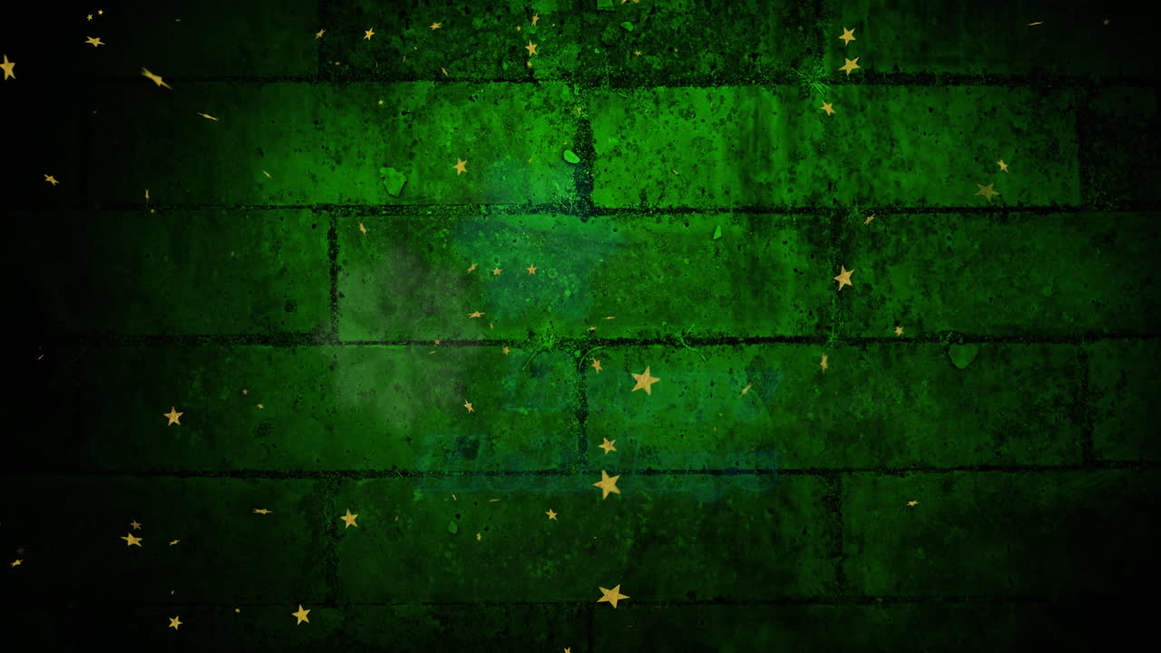 animación de texto de feliz navidad sobre luces voladoras