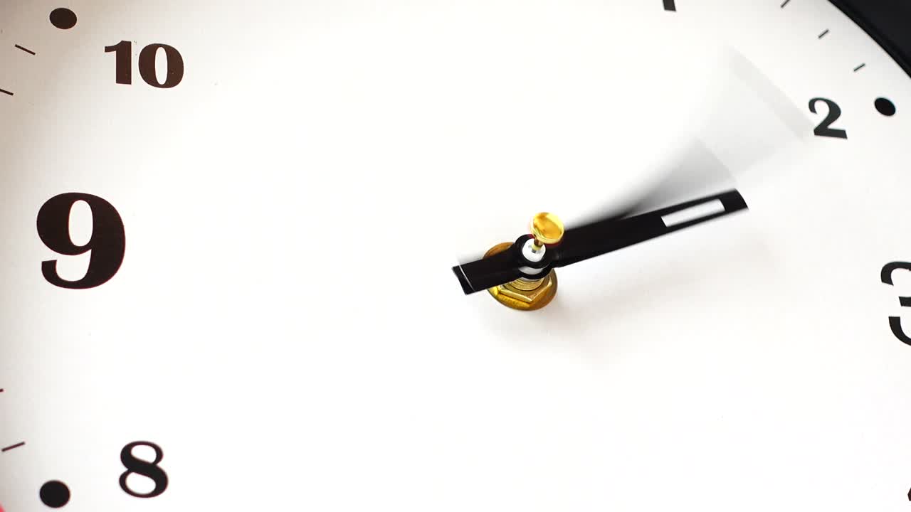 Shooting of hours. Time lapse