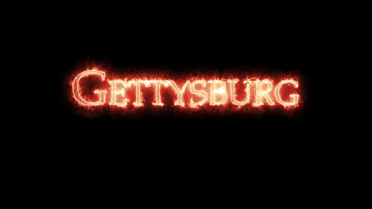 Gettysburg written with fire. Loop