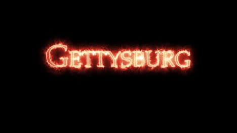 gettysburg written with fire. loop