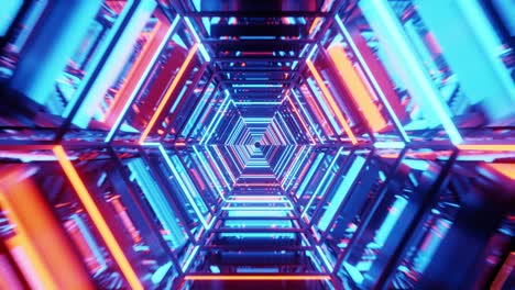 túnel en nave espacial, tecnología y concepto futurista