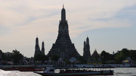 time-lapse of wat arun across the river