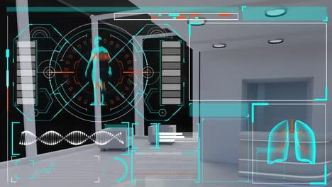 Interfaz-Digital-Con-Procesamiento-De-Datos-Médicos-En-Una-Habitación-Vacía.